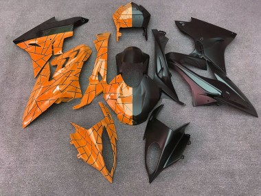 2015-2016 BMW S1000RR Motorcycle Fairings - Orange Matte Black Split UK