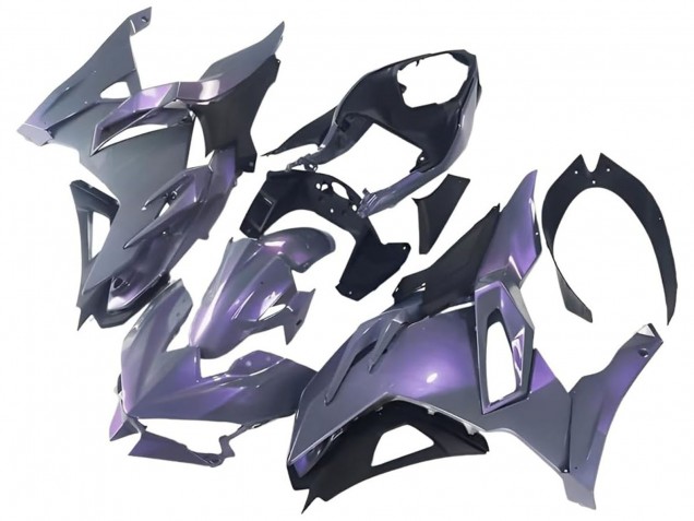 2024-2025 Kawasaki Ninja 500 EX500R Motorcycle Fairings - Chameleon Grey Dazz Pearl Purple UK