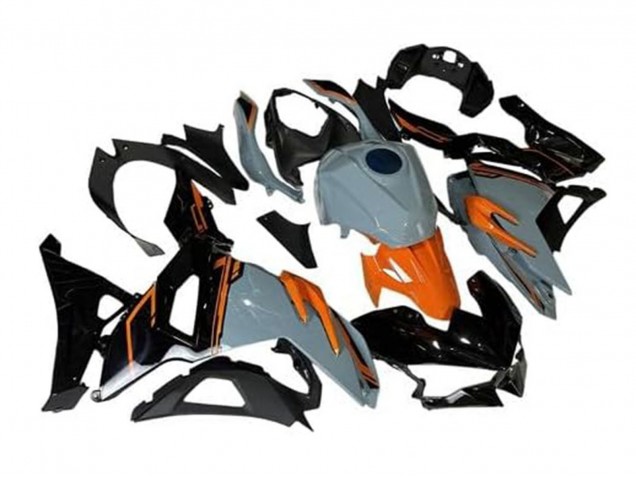 2024-2025 Kawasaki Ninja 500 EX500R Motorcycle Fairings - Nardo Grey Orange Black UK