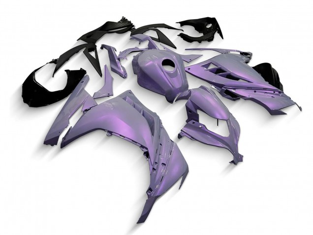 2013-2024 Kawasaki EX300 Motorcycle Fairings - Chameleon Grey Dazz Pearl Purple UK