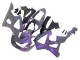 2000-2001 Honda CBR900RR 929 Motorcycle Fairings - Chameleon Grey Dazz Pearl Purple UK