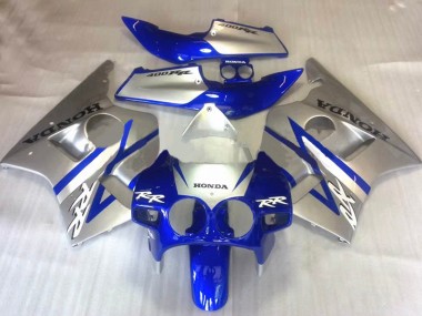 1987-1989 Honda CBR400RR NC23 Motorcycle Fairings - Silver Blue UK