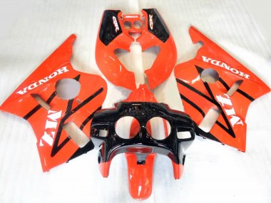 1987-1989 Honda CBR400RR NC23 Motorcycle Fairings - Orange Glossy Black UK