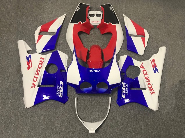 1987-1989 Honda CBR400RR NC23 Motorcycle Fairing - White Red Blue UK
