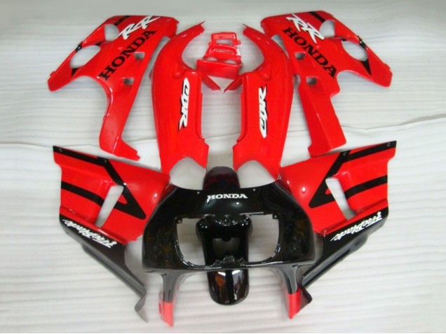 1990-1999 Honda CBR400RR NC29 Motorcycle Fairings - Red Glossy Black Fireblade UK