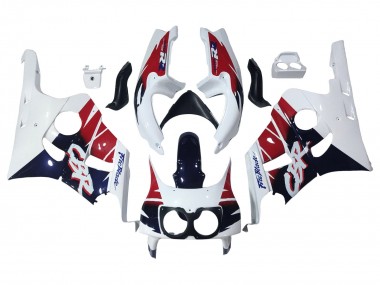 1990-1999 Honda CBR400RR NC29 Motorcycle Fairings - White Red Dark Blue Fireblade UK