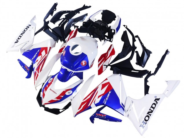 2022 Honda CBR400R Motorcycle Fairing - White Red Blue UK