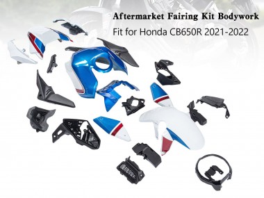 2019-2022 Honda CB650R Motorcycle Fairings - Blue Red Black UK
