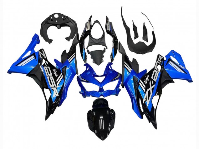 2019-2025 Kawasaki ZX25R ZX-25R Motorcycle Fairings - Blue White Matte Black UK