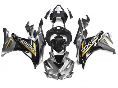 2019-2025 Kawasaki ZX25R ZX-25R Motorcycle Fairings - Grey Gold Glossy Black UK
