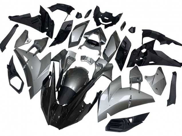 2015-2022 Kawasaki Ninja H2 Motorcycle Fairings - Silver Black Carbon Fiber UK