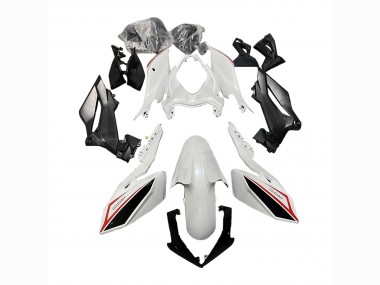 2018-2024 Kawasaki Z400 Motorcycle Fairings - White Red Black UK
