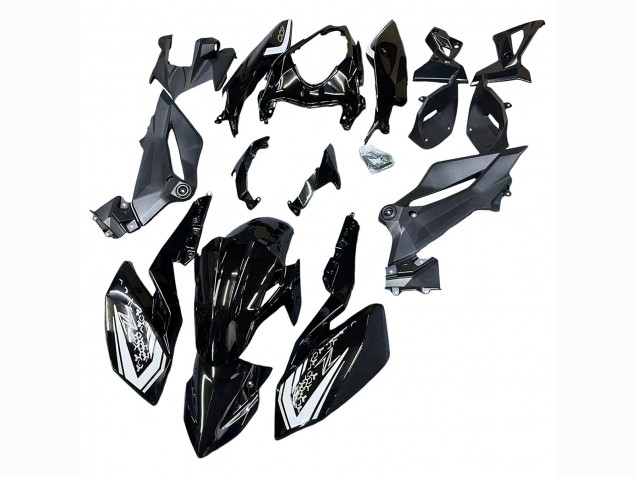 2018-2024 Kawasaki Z400 Motorcycle Fairings - Glossy Black UK
