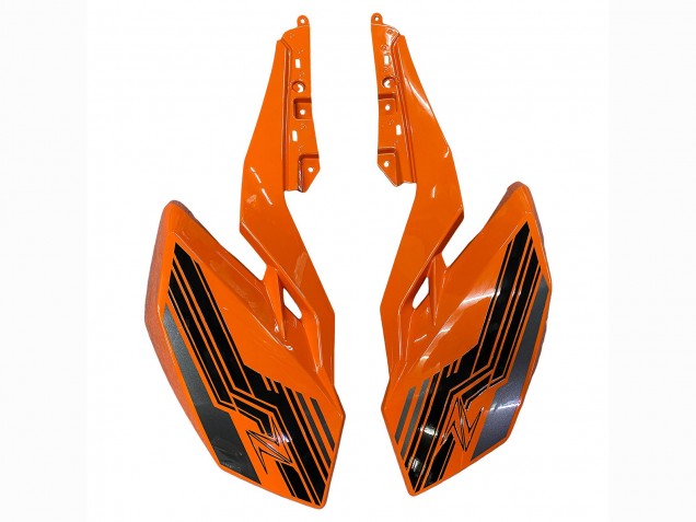 2018-2024 Kawasaki Z400 Motorcycle Fairings - Orange Glossy Black UK