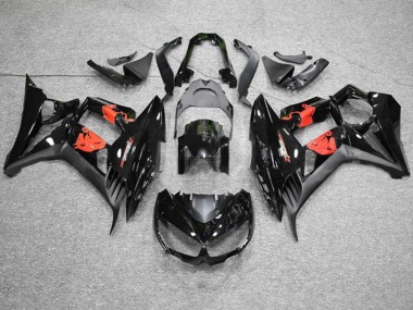 2010-2016 Kawasaki Z1000SX Motorcycle Fairings - Glossy Black Matte Black Red Bull UK