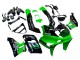 1993-2007 Kawasaki ZZR400 Motorcycle Fairings - Green Glossy Black Green Monster Elf Touch4 Bridgestone UK
