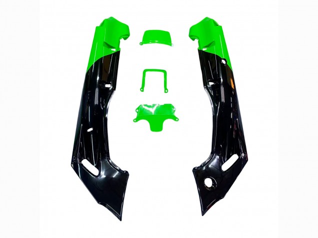 1993-2007 Kawasaki ZZR400 Motorcycle Fairings - Green Glossy Black Green Monster Elf Touch4 Bridgestone UK