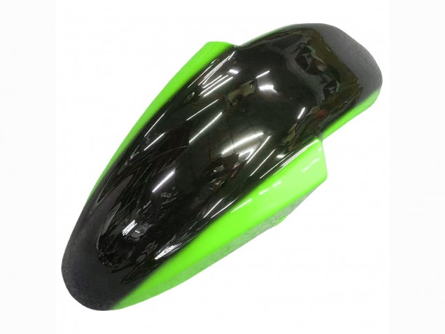 1993-2007 Kawasaki ZZR400 Motorcycle Fairings - Green Glossy Black Flame UK
