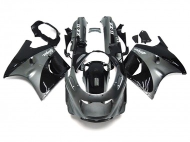 1993-2003 Kawasaki ZZR1100 Motorcycle Fairings - Grey Black Ninja UK