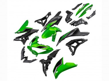 2022-2025 Kawasaki Versys 650 Motorcycle Fairings - Green Glossy Black UK