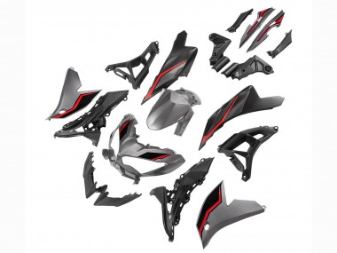 2022-2025 Kawasaki Versys 650 Motorcycle Fairings - Grey Red Black UK