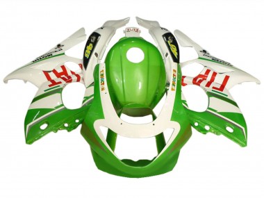 1996-2007 Yamaha YZF600R Thundercat Motorcycle Fairings - White Green Fiat UK