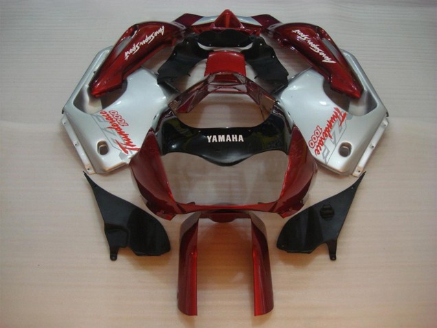 1997-2007 Yamaha YZF 1000R Thunderace Motorcycle Fairing - Red Silver Thunderace UK