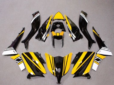 2012-2014 Yamaha TMAX530 Motorcycle Fairings - Glossy Black Yellow White UK