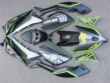 2012-2014 Yamaha TMAX530 Motorcycle Fairings - Matte Black Grey Lime Green 46 UK