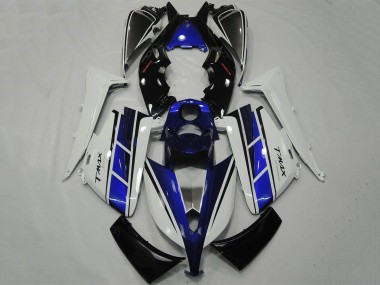 2012-2014 Yamaha TMAX530 Motorcycle Fairing - White Blue Black UK