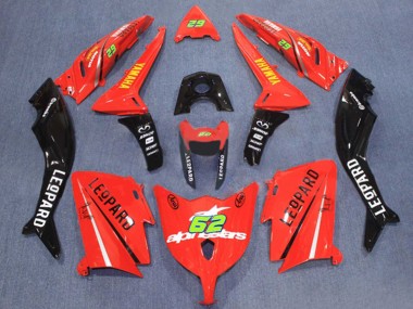 2012-2014 Yamaha TMAX530 Motorcycle Fairings - Red Black 62 UK