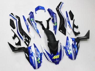 2017-2021 Yamaha XMAX300 Motorcycle Fairings - Blue Black MoviStar ENEOS Yamalube 46 UK
