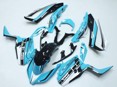 2017-2021 Yamaha XMAX300 Motorcycle Fairings - Sky Blue Glossy Black UK