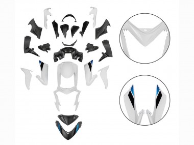 2015-2020 Suzuki GSX-S 1000 Motorcycle Fairings - Black White UK
