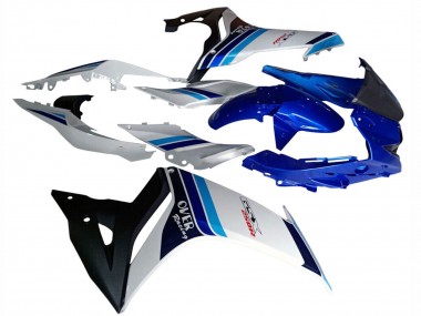 2017-2020 Suzuki GSX250R Motorcycle Fairings - White Blue Black Racing UK