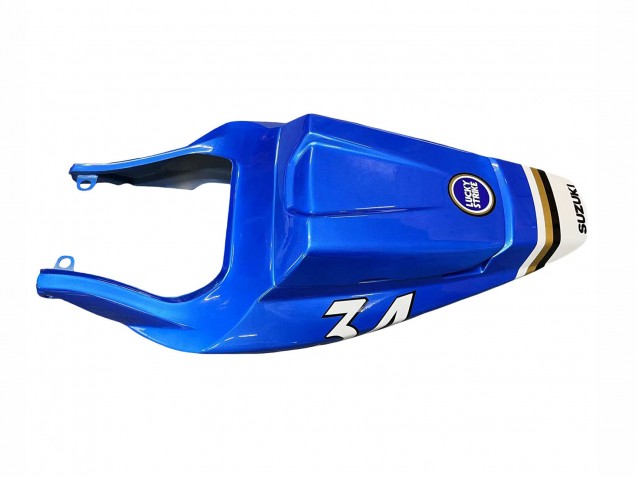 2003-2013 Suzuki SV650 Motorcycle Fairings - White Blue Lucky Strike Motul UK