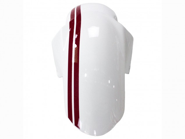 2003-2013 Suzuki SV650 Motorcycle Fairings - White with Dark Red Lines UK