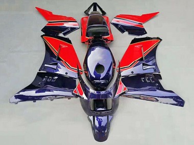 1984-1987 Suzuki RG400 RG500 RG400/500 Motorcycle Fairings - Glossy Dark Blue Red UK
