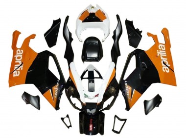 2003-2006 Aprilia RSV1000 Motorcycle Fairings - Black Orange White UK