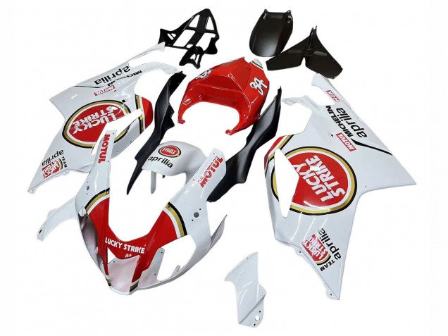 2003-2006 Aprilia RSV1000 Motorcycle Fairings - White Red Lucky Strike Motul 34 UK