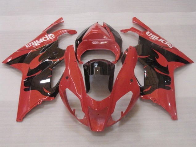 2003-2006 Aprilia RSV1000 Motorcycle Fairings - Red Glossy Black UK