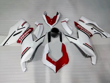 2020-2024 Ducati Panigale V2 Motorcycle Fairings - White Red Glossy Black UK