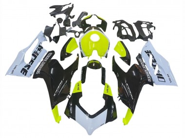 2020-2024 Ducati Panigale V2 Motorcycle Fairings - White Lime Green Glossy Black Stein Dinse VR 46 UK