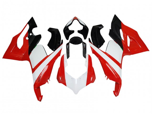 2020-2024 Ducati Panigale V2 Motorcycle Fairing - White Red Glossy Black UK