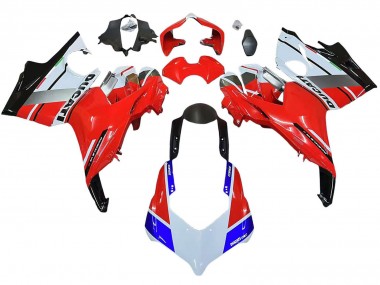 2018-2019 Ducati Panigale V4 V4S Motorcycle Fairings - White Silver Red Glossy Black UK