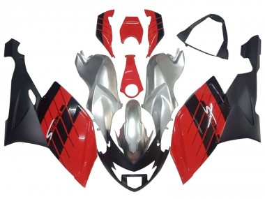 2005-2010 BMW K1200S Motorcycle Fairings - Silver Red Black UK