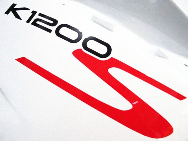 2005-2010 BMW K1200S Motorcycle Fairings - White Glossy Black UK