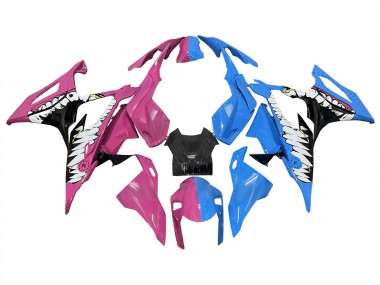 2019-2022 BMW S1000RR Motorcycle Fairings - Deep Pink Blue Shark UK