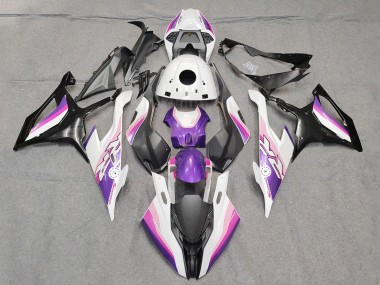 2019-2022 BMW S1000RR Motorcycle Fairings - Pink Purple White UK
