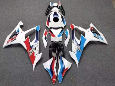 2019-2022 BMW S1000RR Motorcycle Fairings - White Red Blue UK